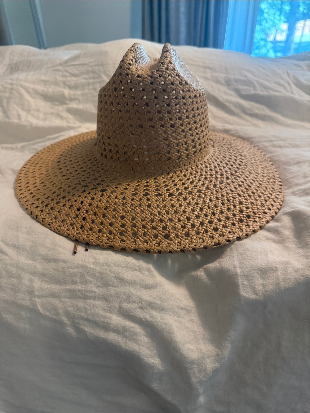 Lack Of Color Woven Straw Fedora Hat - Natural Brown